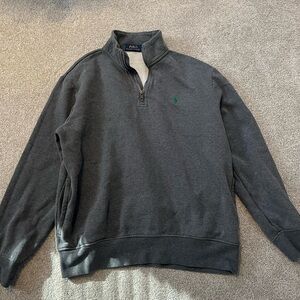 Ralph Lauren Dark Gray Zip-Up Sweater